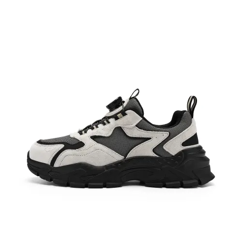 JEEP SPIRIT Толстая подошва Низкий топ Вулканический серый Мужской