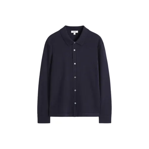 COS Темно-синий синий мужской трикотаж