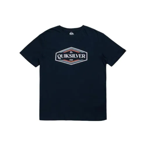 Quiksilver Морской Синий Мужская Футболка