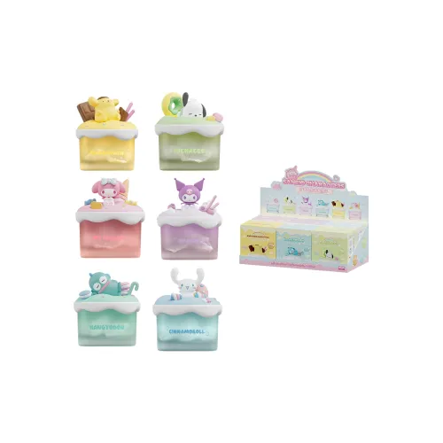 Волк Боуанг Sanrio Family Ароматерапия Камень Ожерелье Тиби Фигурка Cinnamoroll My Melody Cute and Adorable