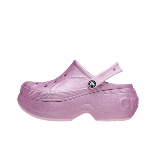 Crocs Bella Блестящий розовый Clog Сабо Унисекс Балетный розовый