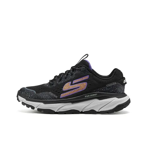 Skechers D'LUX JOURNEY Дышащие Низкие Беговые Кроссовки Женские Черные