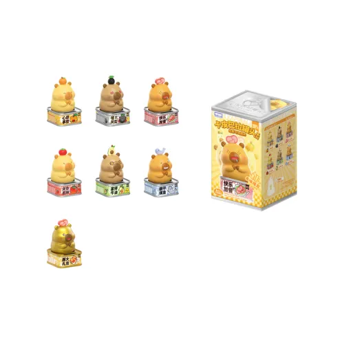 Mr. Man Capybara Консервированная Коллекция Слепые Коробки Один Mystery Коробка Целая Коробка 6 шт