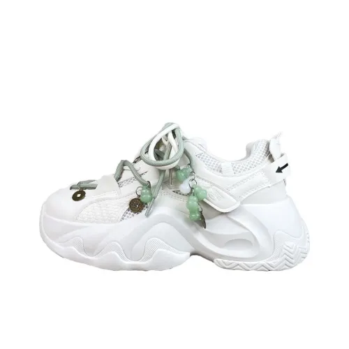 A M Износостойкий Дышащий Легкий Увеличивающий Высоту Низкий Топ Кроссовки с Толстой Подошвой Женские