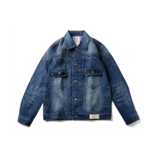 RADIUM Синий Мужские Джинсовые Куртки