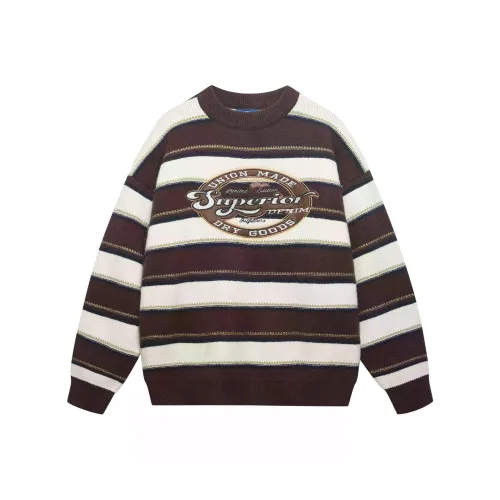 WAYHWEI Кофейный Унисекс Трикотаж