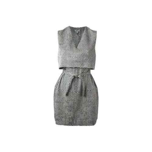 KENZO Черный Белый Женские Платья без рукавов