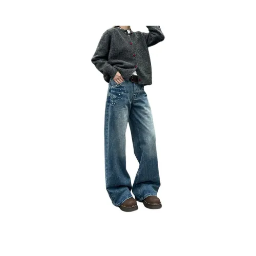 UPWARD LAB Blue Unisex Jeans
