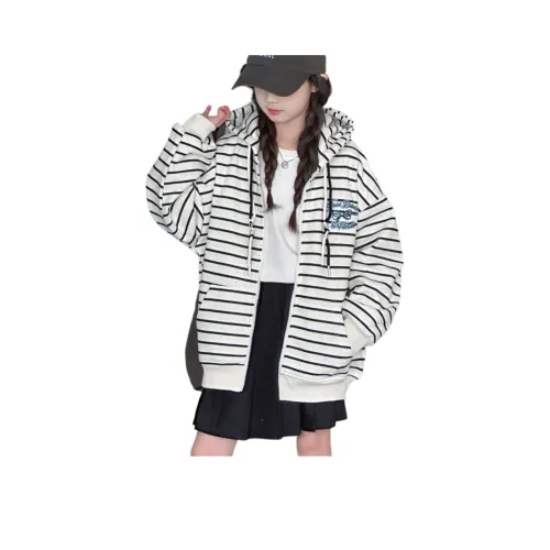 Aisina Черные полосы Школьный возраст Топы