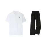 Комплект одежды (Белая футболка + Черные повседневные штаны)