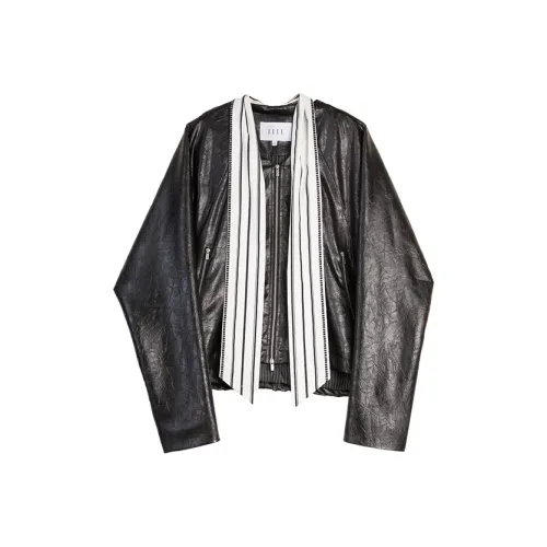 ELLE Черное Женское Короткое Пальто