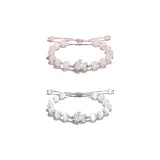 Привлекательный Пара [Розовый + Белый]