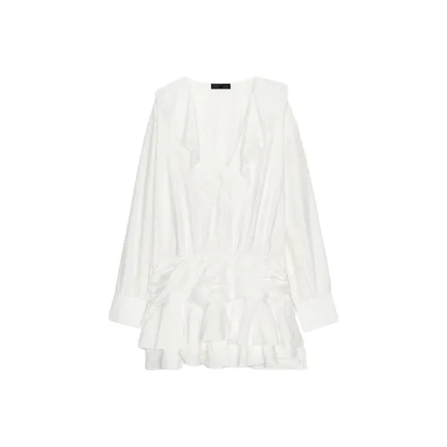 ZARA Длинное платье с длинными рукавами женское