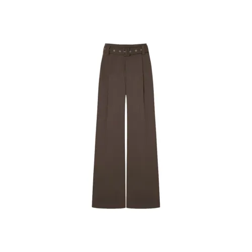 MO CO Верблюжий кофейный Женские костюм брюки