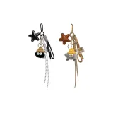 2 пачки маленьких угольных шариков, звезды, шнурок - серый + черный