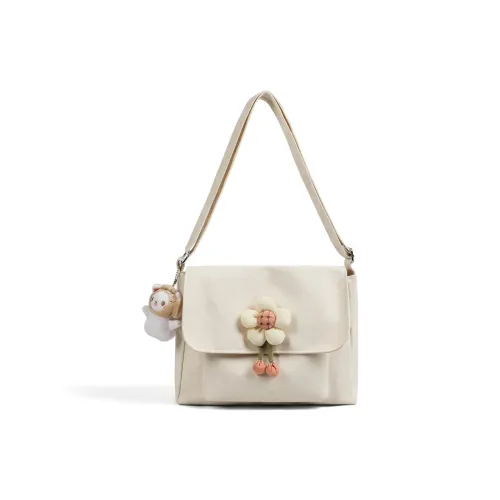 PT'SON Ткань Сумка через плечо Сумка на плечо Стандартная Женская Экрю