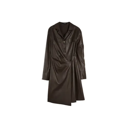 ELLE Длинное платье с длинными рукавами женское