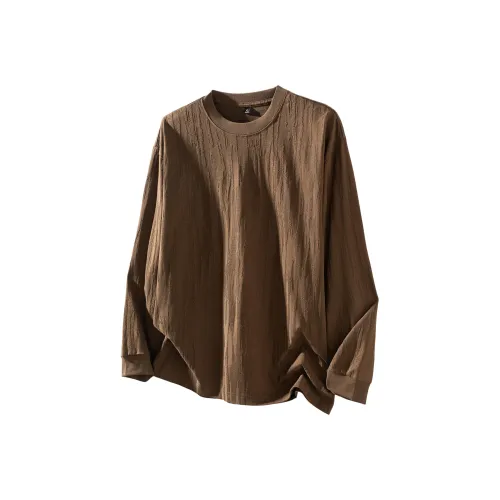  V Длинный рукав Т-рубашка Мужская