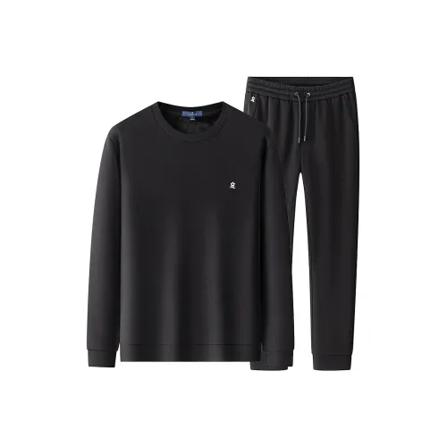 Montagut Черный мужской спортивный костюм с толстовкой