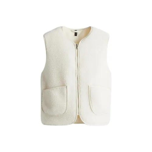 H M Белые Женские Жилеты