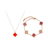 Романтическая коллекция "Четырехлистный клевер" (красный)