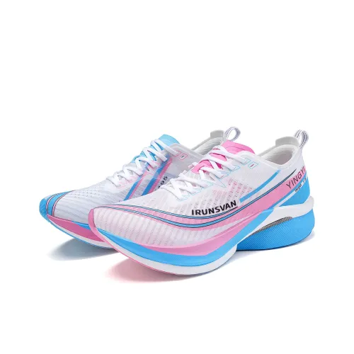 IRUNSVAN Осенние беговые кроссовки унисекс несовпадающие новый цвет зеленой сливы вино