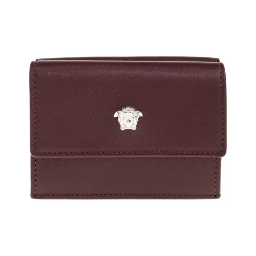 VERSACE Кожа Кошелек Мужской Бордовый