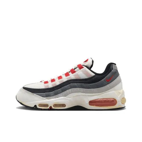 Nike Air Max 95 Повседневные Беговые Кроссовки Мужские Черные Белые Красные