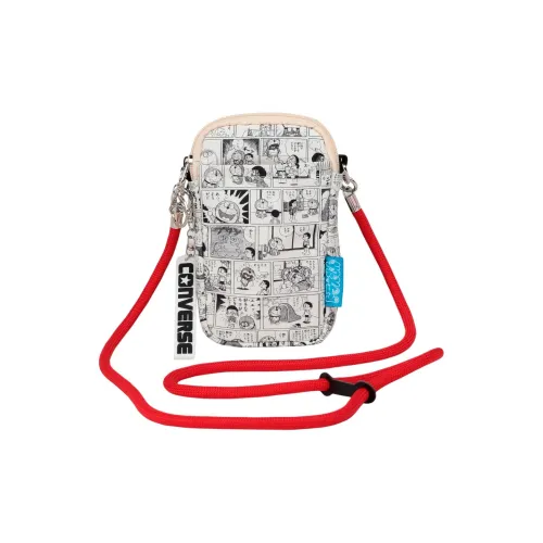 Конверс Дораэмон Коллаборация Хлопок Чехол для телефона Мини Унисекс Слоновая кость