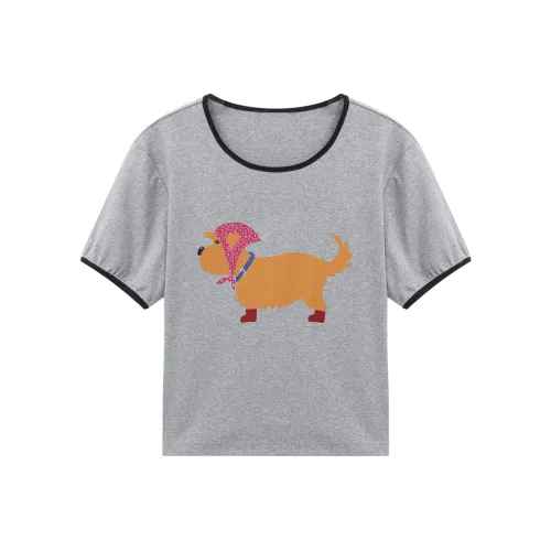 YOUXIANG Фотиния Серый Женская T-Рубашка