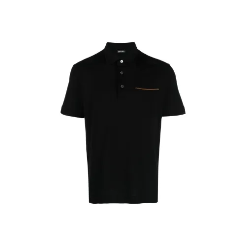 Ermenegildo Zegna Черная мужская поло