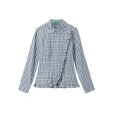 Синий укороченный