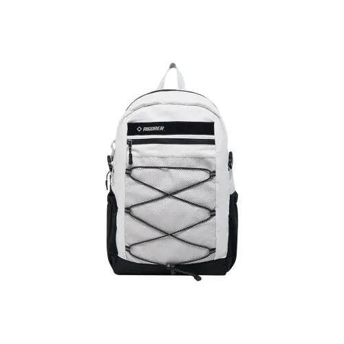 RIGORER Полиэстер Рюкзак Стандартный Унисекс Белый Серый