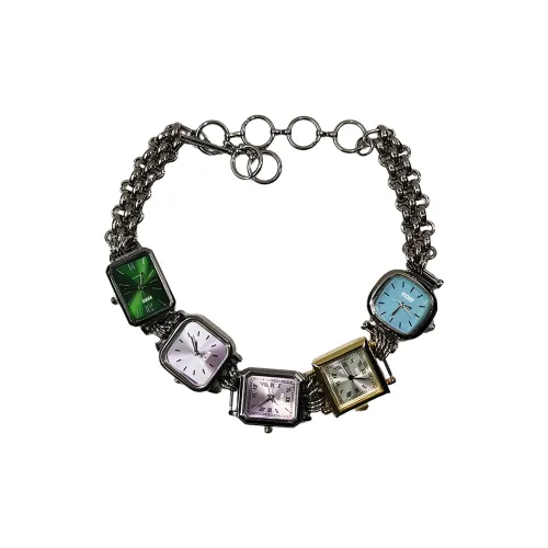 Vickit Кварцевый механизм нержавеющая сталь ремешок часы унисекс разноцветный циферблат