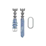 [Серебряная звезда, полосы, деним + серебряный ромб чехол]