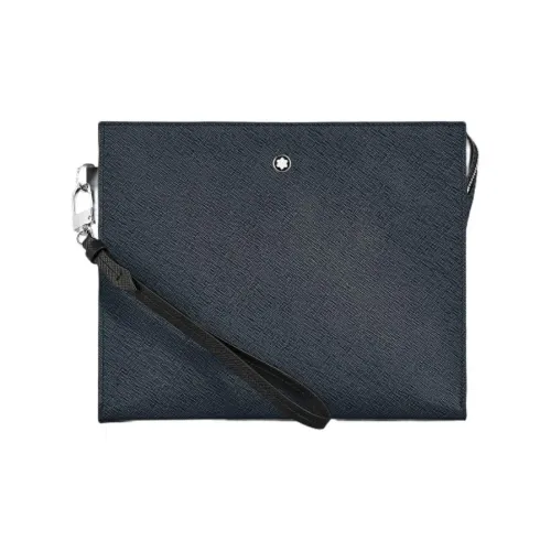 MONTBLANC Кожа Клатч Мужской Ink Синий