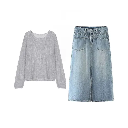 MARIE·COCO Топ+Юбка Женские Комплекты Юбка