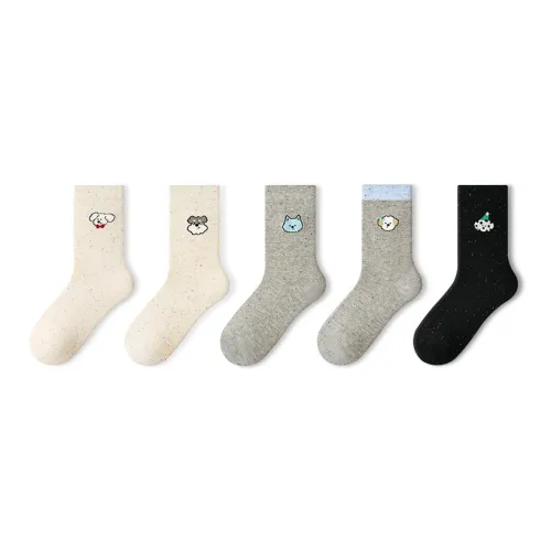 PRIMEET Носки Crew Женские упаковка из 5 пар