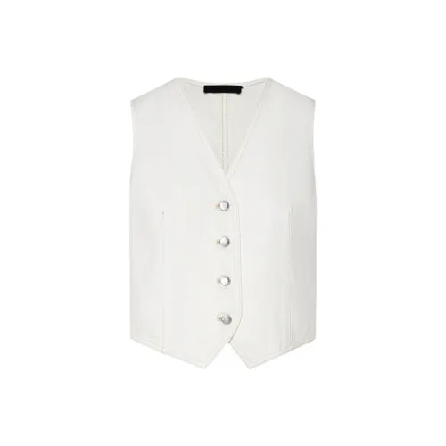 MO&CO Деним Белый Женские Жилеты