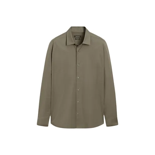 Massimo Dutti Зеленые Мужские Рубашки