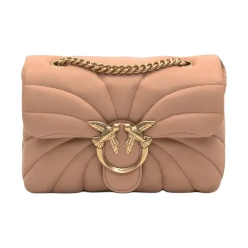 PINKO Love Series Овчина Сумка через плечо Мини Женская Розовая