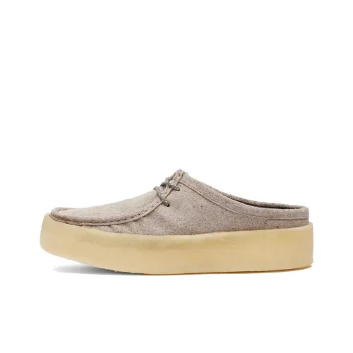 Clarks Originals WALLABEE Устойчивые к истиранию Домашние тапочки Женские Серые