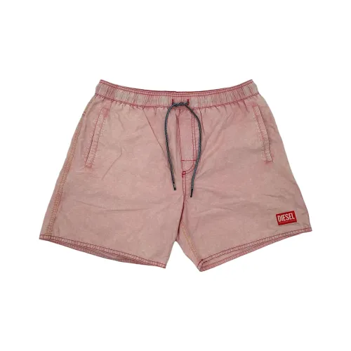 DIESEL Мужские плавательные шорты розового цвета