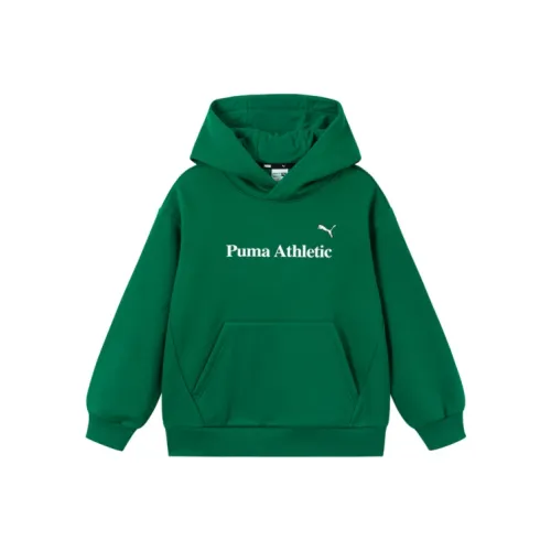 PUMA Athletic Желтый Зеленый 41101 Детские Свитшоты