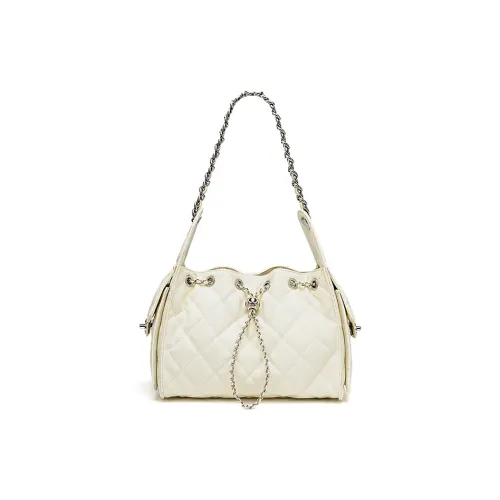 Carnival Keep Сумка через плечо из коровьей кожи Женская Экрю Черная