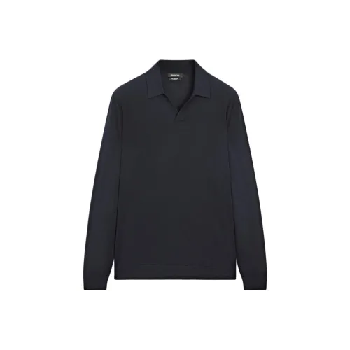 Massimo Dutti Синий Мужской Трикотаж