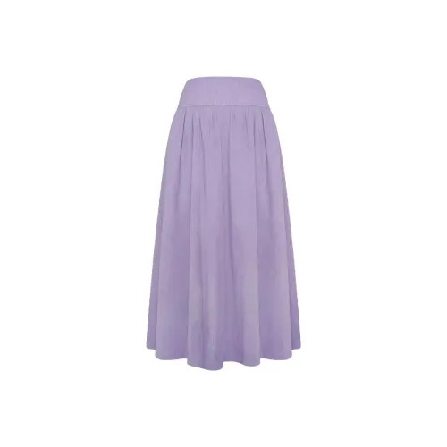 DITB Пыльно-фиолетовый Женские Повседневные Длинные Юбки
