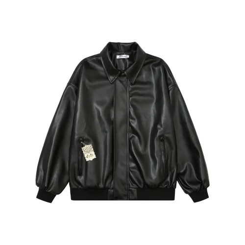 VPDP Кожа Куртка Куртка Унисекс