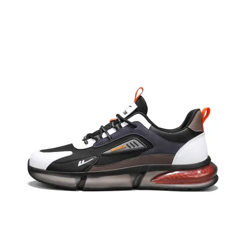 Warrior Аbrasion Resistant Покрытие Увеличение Высоты Низкий Топ Повседневная обувь Мужская Белый Черный Оранжевый