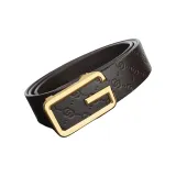 Double C Pattern, Gold-Tone Clasp-Brown Strap  
Двойной узор C, золотистый оттенок, застежка - коричневый ремешок